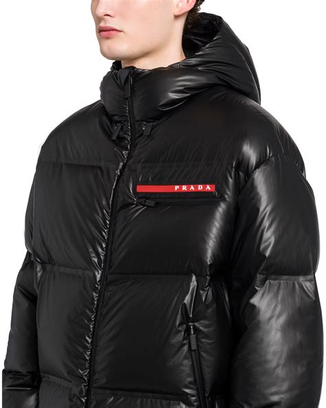 prada nylon jacket mens|prada nylon puffer jacket.